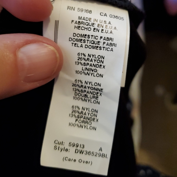 Karen Kane Black Dress Lace Overlay Scallop Hem Cocktail Holiday Party NYE Sz 2X - Picture 11 of 13